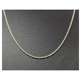 18' .925 Sterl Rope Chain Necklace