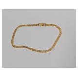 7' Vermeil/.925 Sterl Chain Bracelet