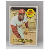 1969 Topps #200 Bob Gibson HOF Cardinals