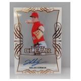 2021 Leaf Clear Copper Nolan Gorman Autograph #1