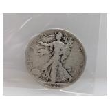 1927-S 90% Silv Walker Half $1 Dollar