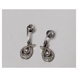 .925 Sterl Teardrop Dangle Earrings