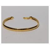 7' Vermeil/.925 Sterl Chain Bracelet