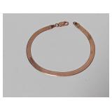 7' Vermeil/.925 Sterl Rose Gold Tone Bracelet