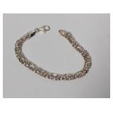 7 ' .925 Sterl Byzantine Style Chain Bracelet