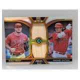 2023 Topps Trib 2x Bat Relic Gold/75 Ohtani Trout