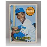 1969 Topps #20 Ernie Banks HOF Cubs Crease
