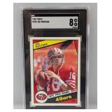 1984 Topps #358 Joe Montana SGC 8 NM-MT