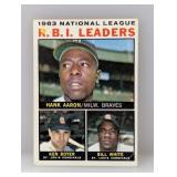 1964 Topps Leaders Hank Aaron Boyer White M/S/C