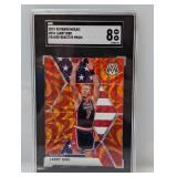 2019-20 Mosaic Orange Reactive Prizm Bird SGC 8