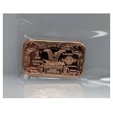 1oz .999 Copper Silver Certificate Bar