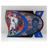 1997 UD Spx Die Cut Holographic Blue Jim Harbaugh