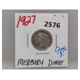 1927 90% Silv Mercury Dime