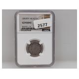 NGC Genuine Liberty Head Nickel