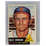 1953 Topps Billy Johnson Low Card# Corners/Edges