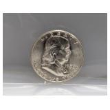 1956 90% Silv Franklin Half $1 Dollar