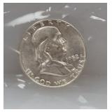 1952-D 90% Silv Franklin Half $1 Dollar
