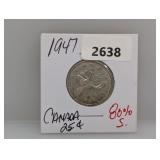 1947 80% Silv Canada Quarter