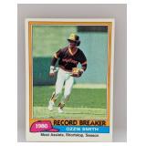 1981 Topps Ozzie Smith Record Breaker #207
