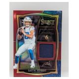 2020 Select Herbert RC Draft Mem Red Relic Prizm