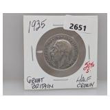 1935 50% Silv Gt Britain Half Crown