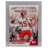 2023 Prestige Mahomes II Red /399 For the Record