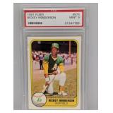1981 Fleer Rickey Henderson 574 PSA 9