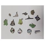 31.42G .925 Sterl Destination Charms/Pendants