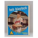 1959 TOPPS Baseball BOB BLAYLOCK 211 Crease