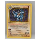 1999 Pokemon 1st Edition Machamp Holo #8 DMG