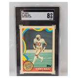 1989 Topps 1000 Yard Club #5 Jerry Rice SGC 8