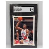 1991-92 UD Michael Jordan All-Star Checklist SGC 9