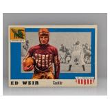 1955 Topps All American Football ED WEIR 3 Surface