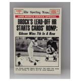 1969 Topps #165 WS Game 4 (Brock) HOF Cardinals