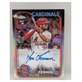 2024 Topps Chrome Jose Fermin RC Auto Ref 346/499