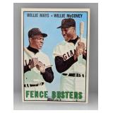 1967 Topps Fence Busters Mays/McCovey HOF Giants