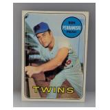 1969 Topps Ron Perranoski Cap Emblem Blacked Out