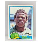 1981 Topps #261 Rickey Henderson HOF Athletics