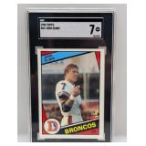 1984 Topps Rookie #63 John Elway SGC 7 NM