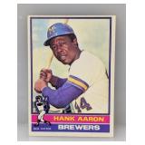 1976 Topps #550 Hank Aaron HOF Braves