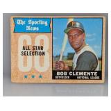 1968 Topps #374 Roberto Clemente All Star HOF S/PL