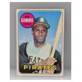 1969 Topps #50 Roberto Clemente HOF Pirates Crease