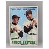 1967 Topps Fence Busters Mays/McCovey HOF Giants