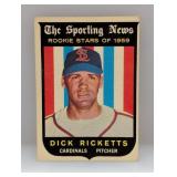 1959 TOPPS Baseball DICK RICKETTS 137 Surface