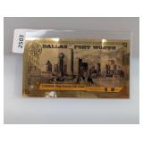 1/1000oz 24K Dallas/Ft Worth Goldback
