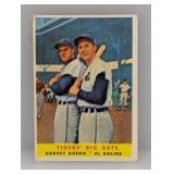 1958 Topps Tigers Big Bats #304 Kaline Hof C/C