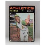 1971 Topps #544 SP Vida Blue Athletics Surface