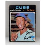 1971 Topps #525 Ernie Banks HOF Cubs Surface