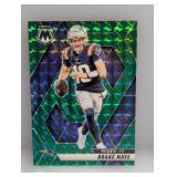 2025 Panini Mosaic Green Prizm Drake Maye #28