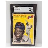 1954 Topps (SGC 1) #90 Willie Mays HOF Giants